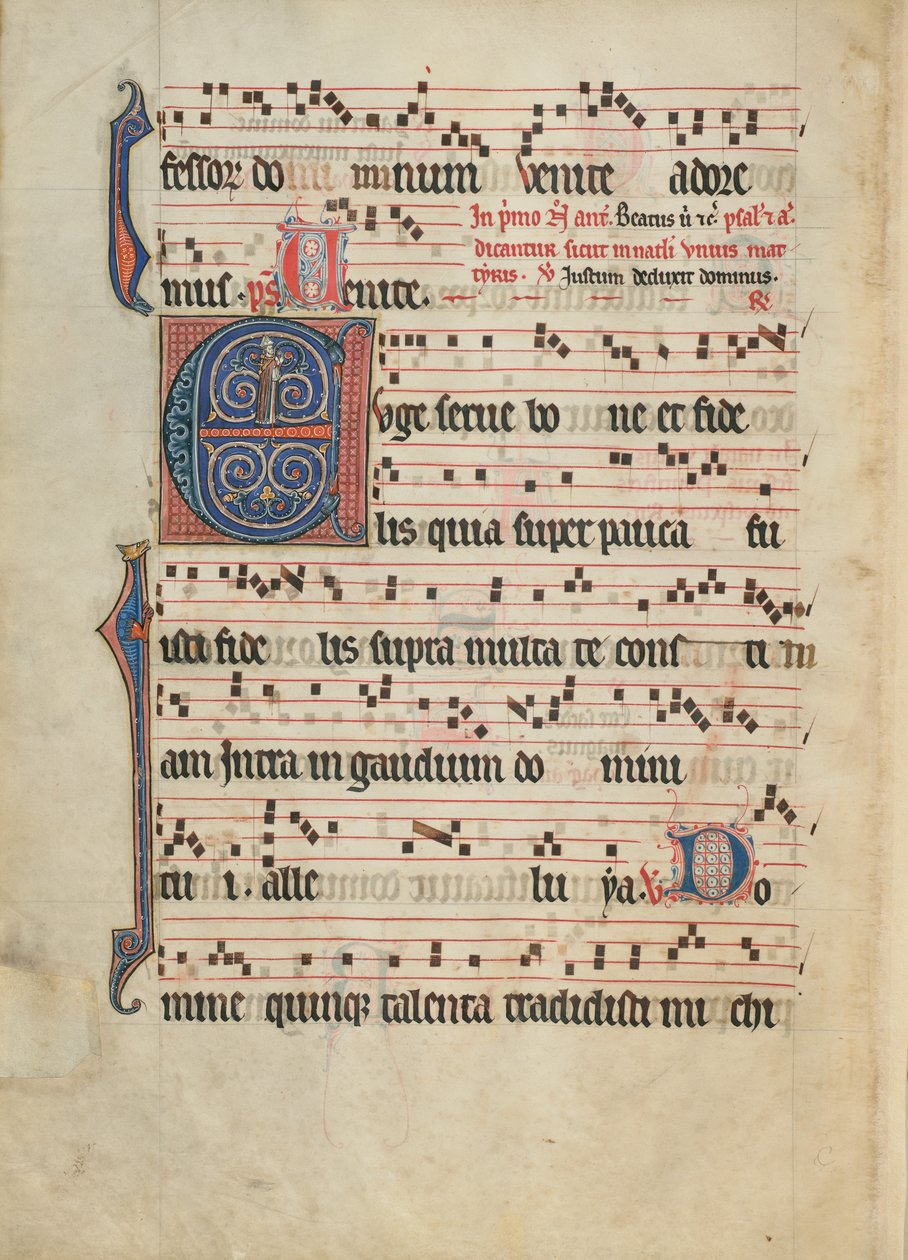 Initial E: A Bishop by Unknown artist