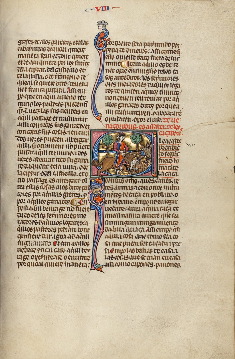 Initial E: A Hunter Killing a Boar by Unknown artist