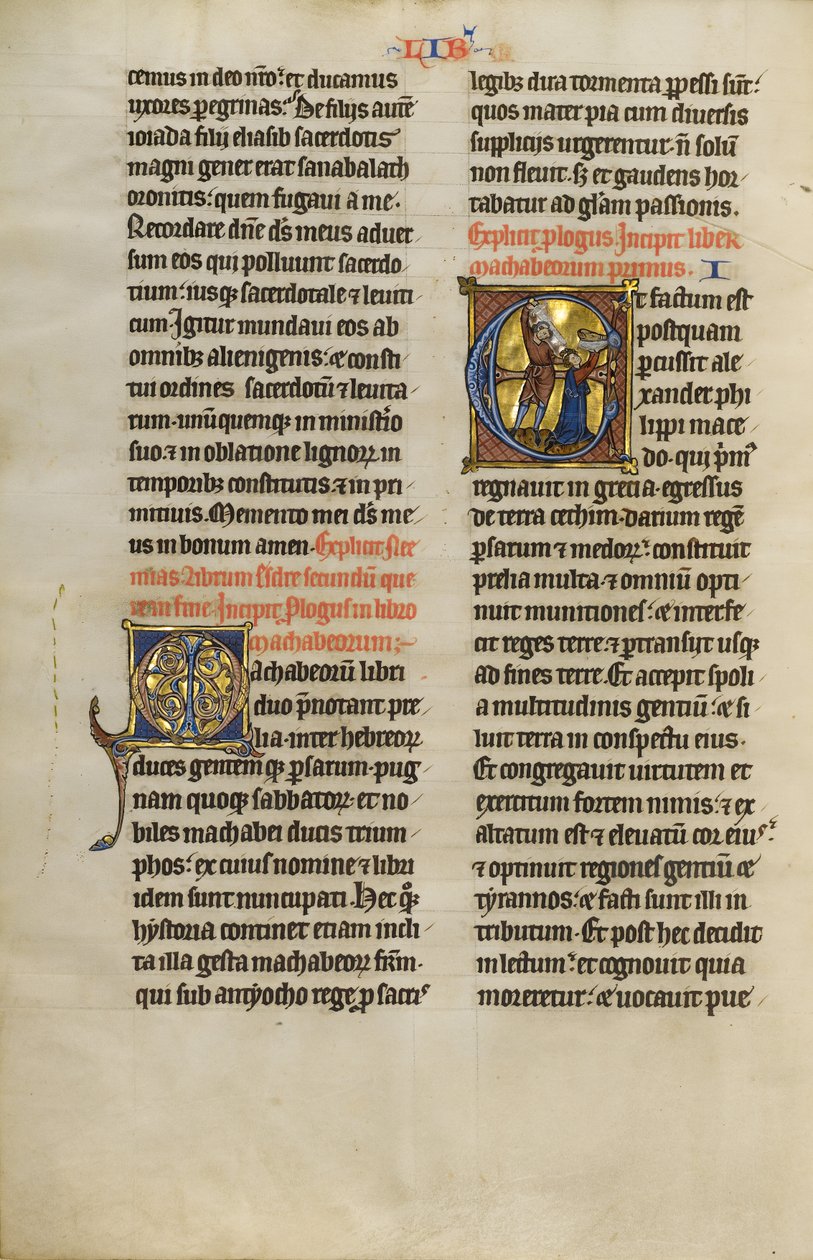Initial E: Mattathias Killing Jews by Unknown artist