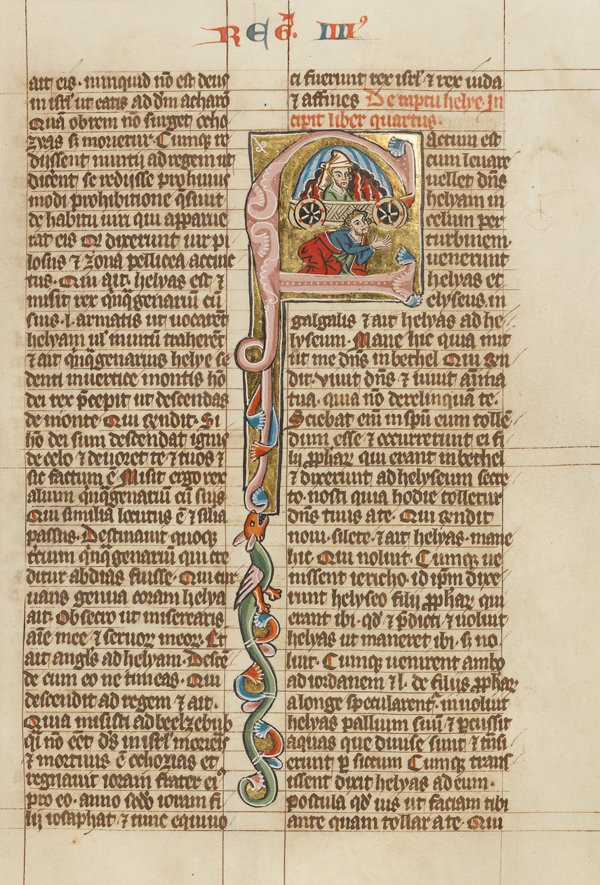 Initial F: The Ascension of Elijah by Unknown artist