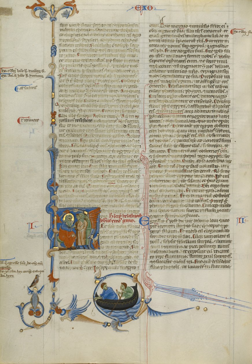 Initial H: Moses Speaking to the Israelites by Unknown artist