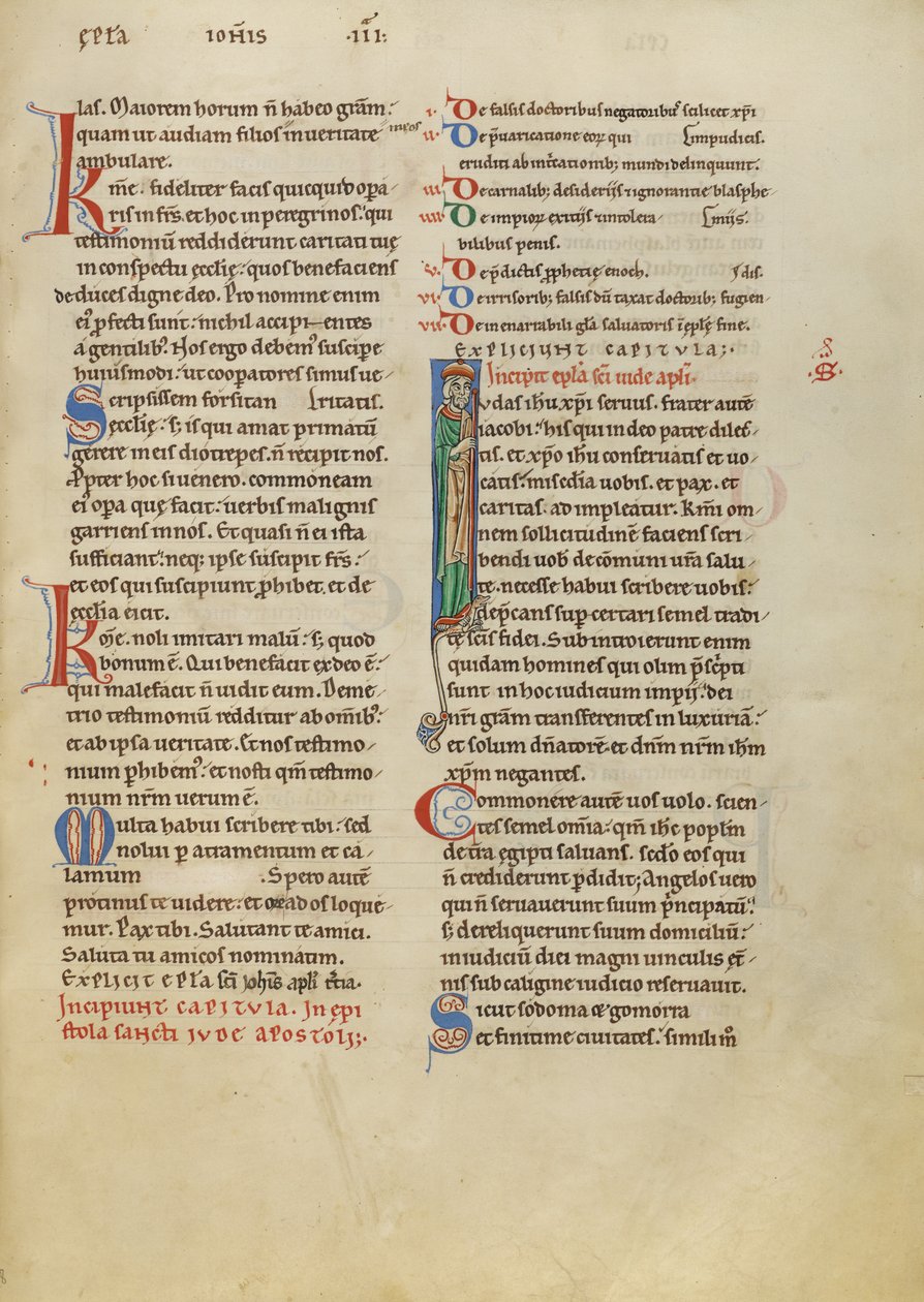 Initial I: Saint Jude by Unknown artist
