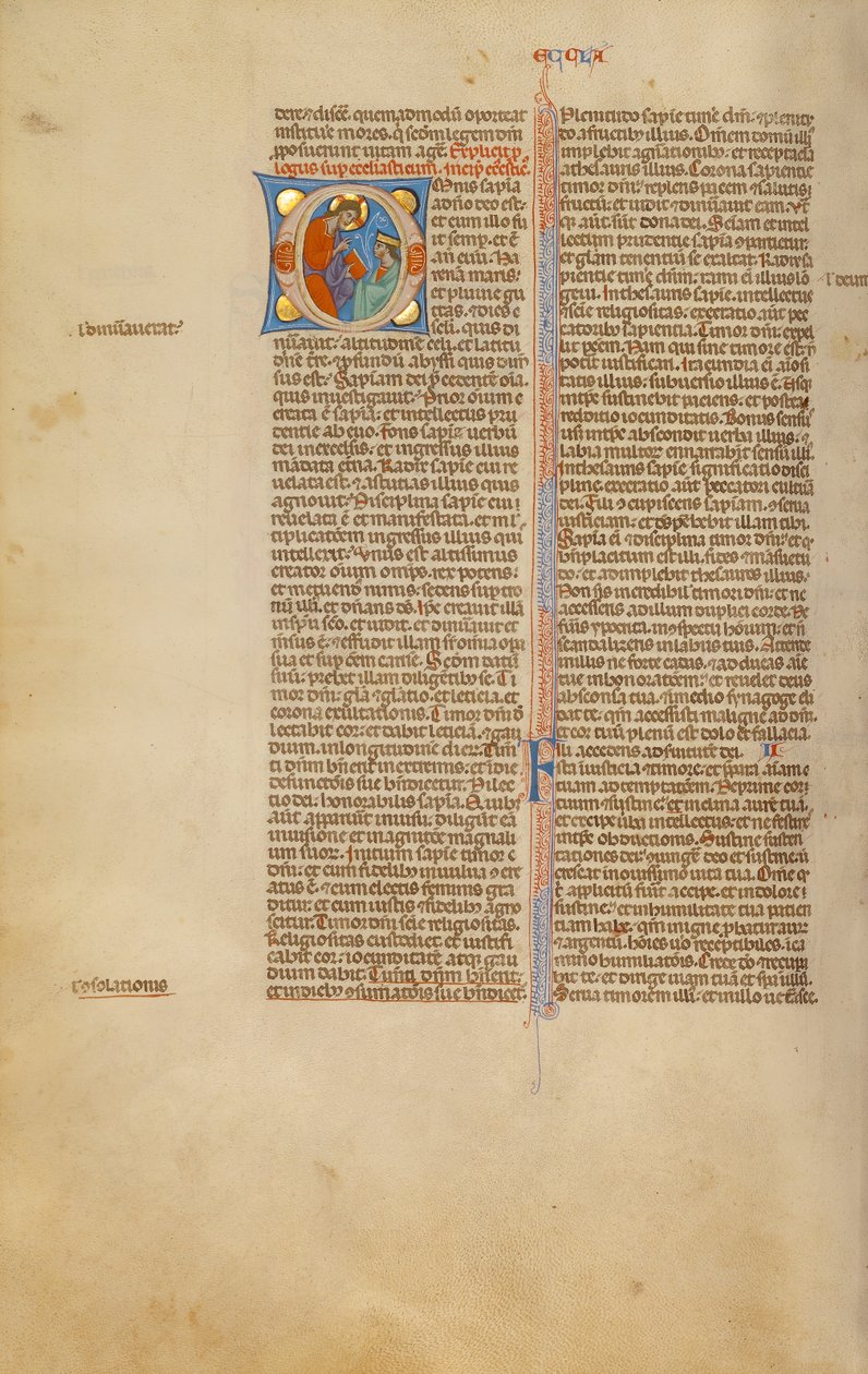 Initial O: God Speaking to a Prophet by Unknown artist