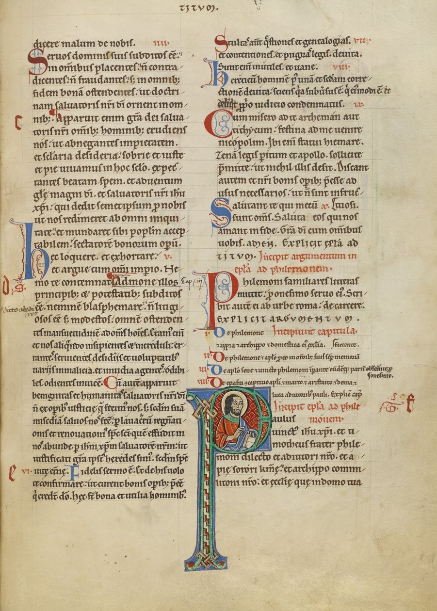 Initial P: Saint Paul by Unknown artist