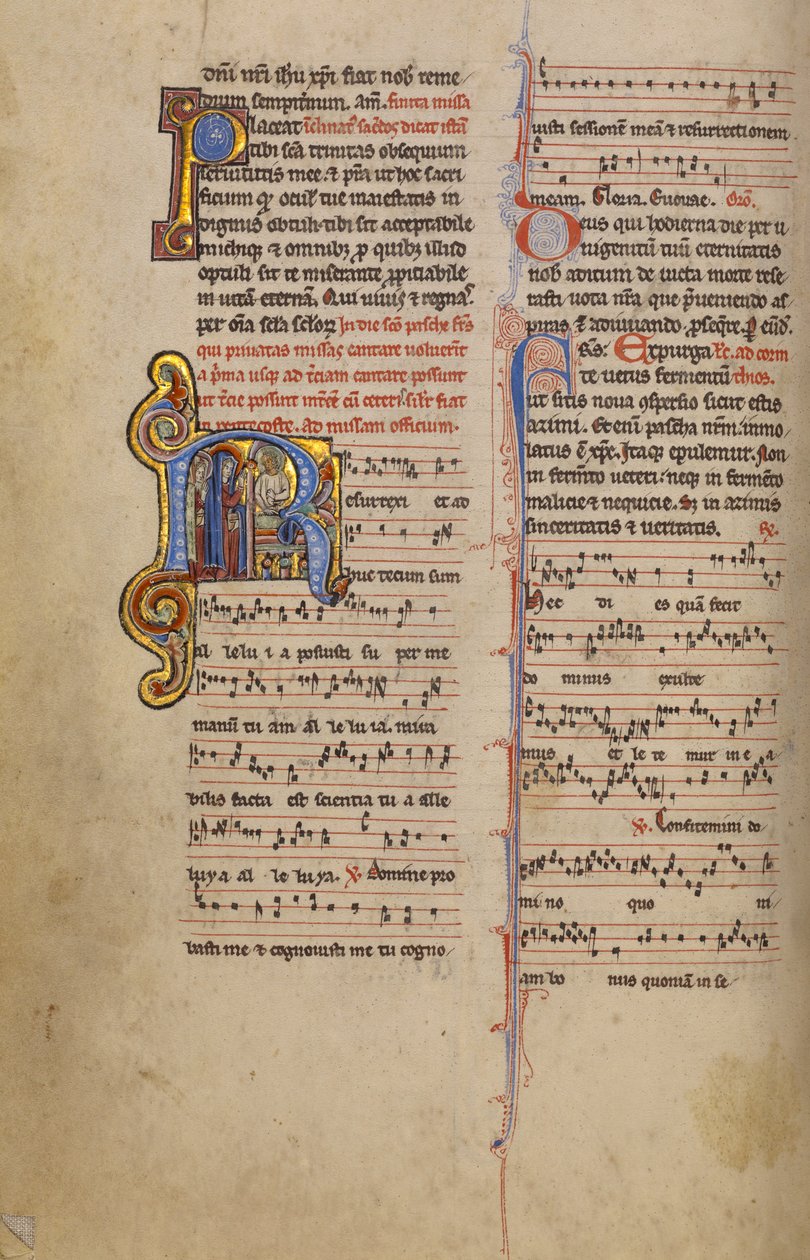 Initial R: The Women at the Tomb by Unknown artist
