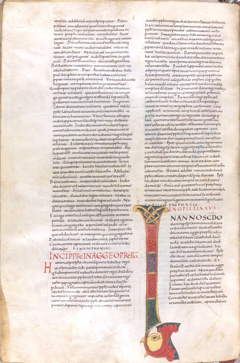 Initial of the Book of the Prophet Haggai by Unknown artist