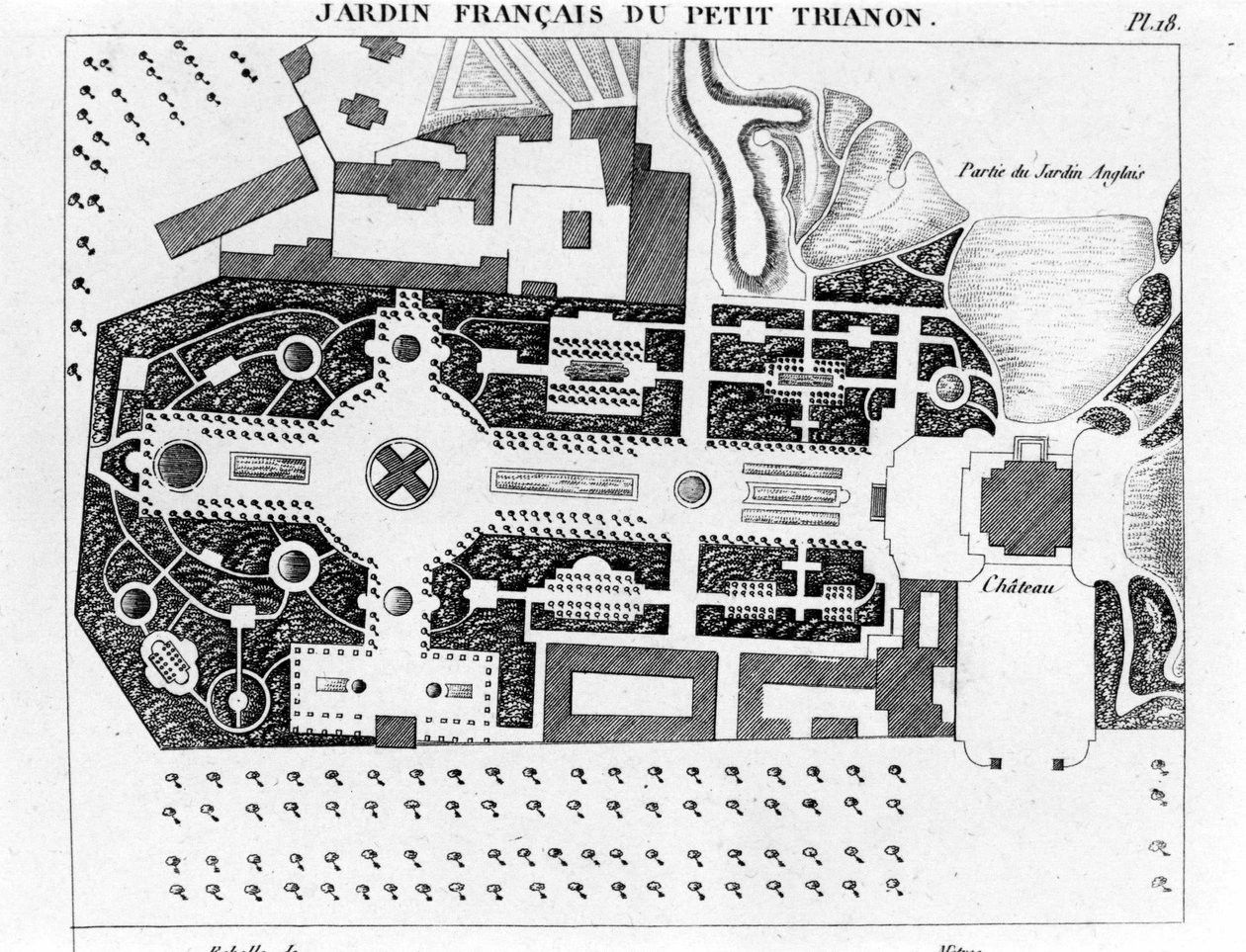 Jardin francais du Peer Trianon - in 