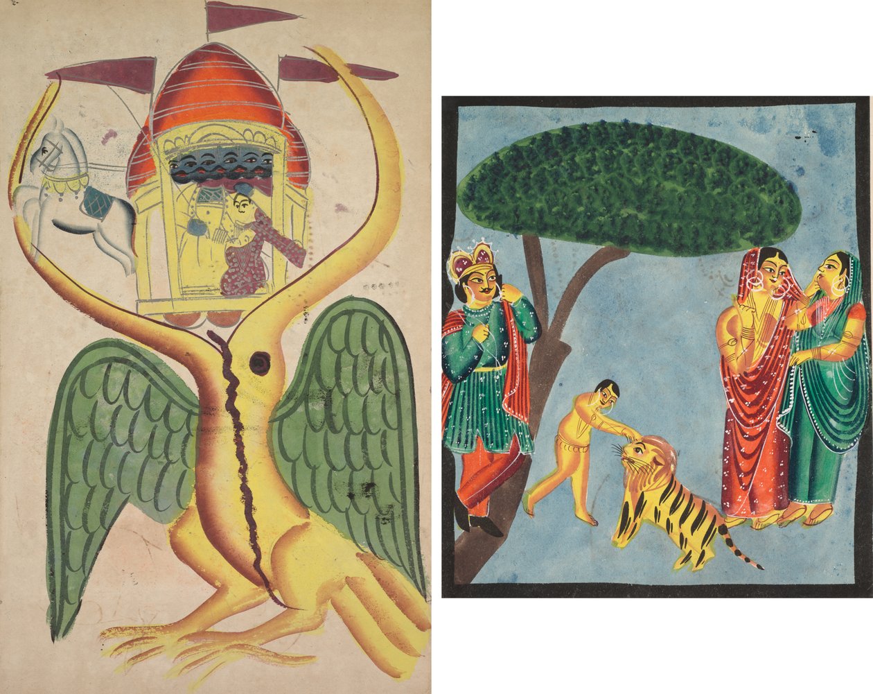Jatayu Hinders Ravana’s Chariot, Trying to Prevent the Abduction of Sita by Unknown artist