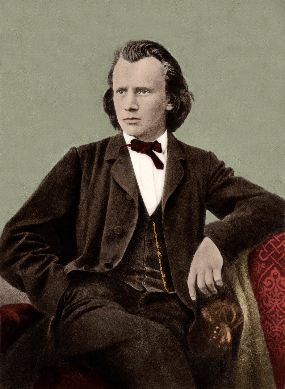 Johannes Brahms (1833-1897) German composer - by Unknown artist