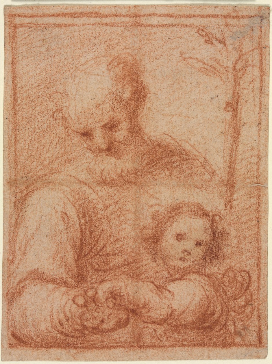 Joseph and Child (recto) by Unknown artist