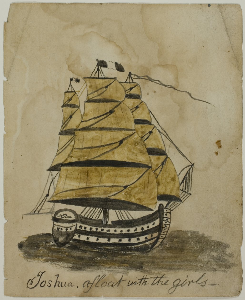 Joshua Afloat with the Girls by Unknown artist