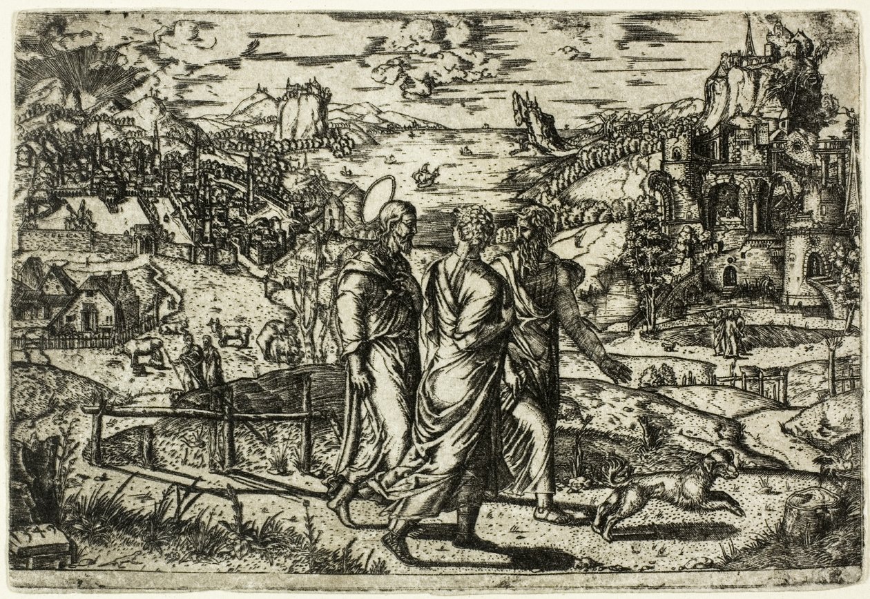 Journey to Emmaus by Unknown artist