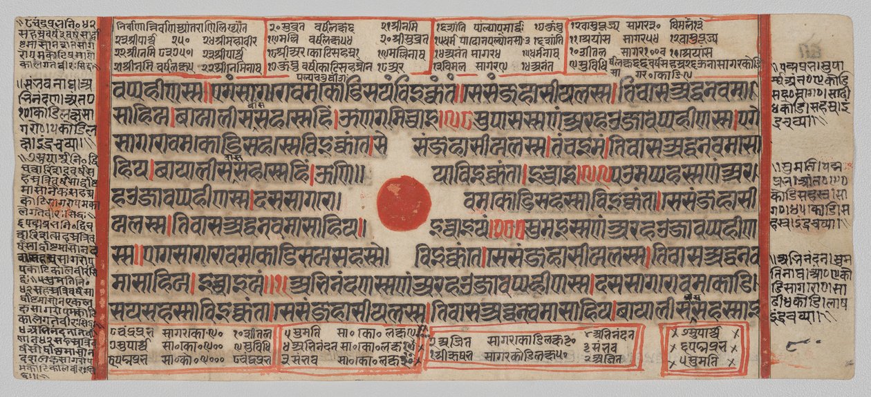 Kalpa-sutra Manuscript with 24 Miniatures: Manuscript Page by Unknown artist
