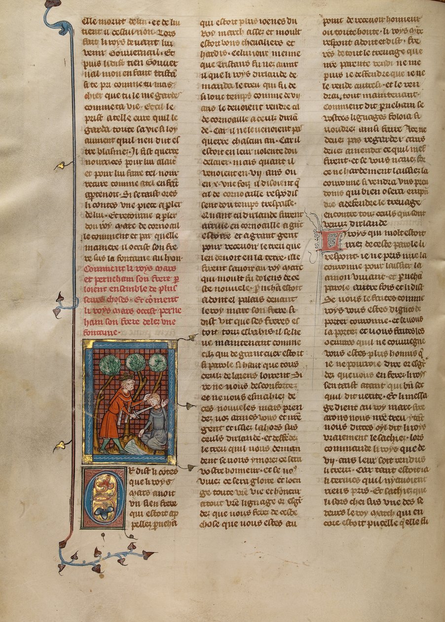 King Mark Killing His Brother Perneham by Unknown artist
