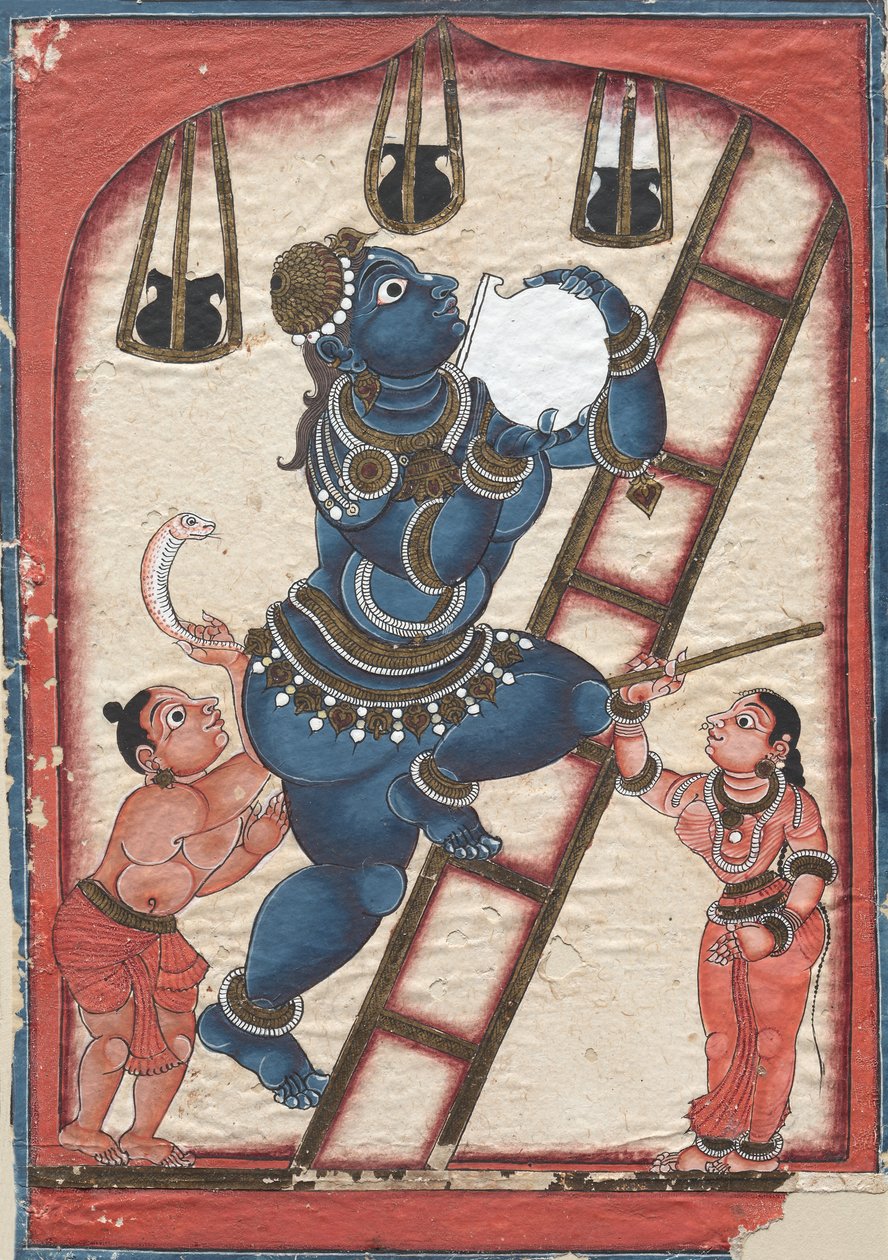 Krishna Stealing Curds by Unknown artist