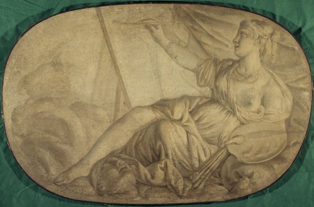 Painting (allegory, decorative painting for the Hôtel La Rivière then Canillac) by Unknown artist