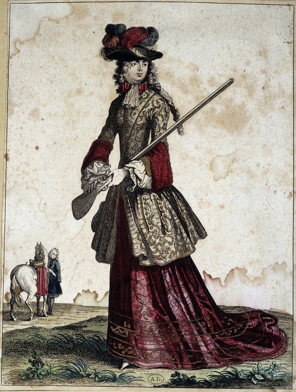 Lady in the hunt by Unknown artist