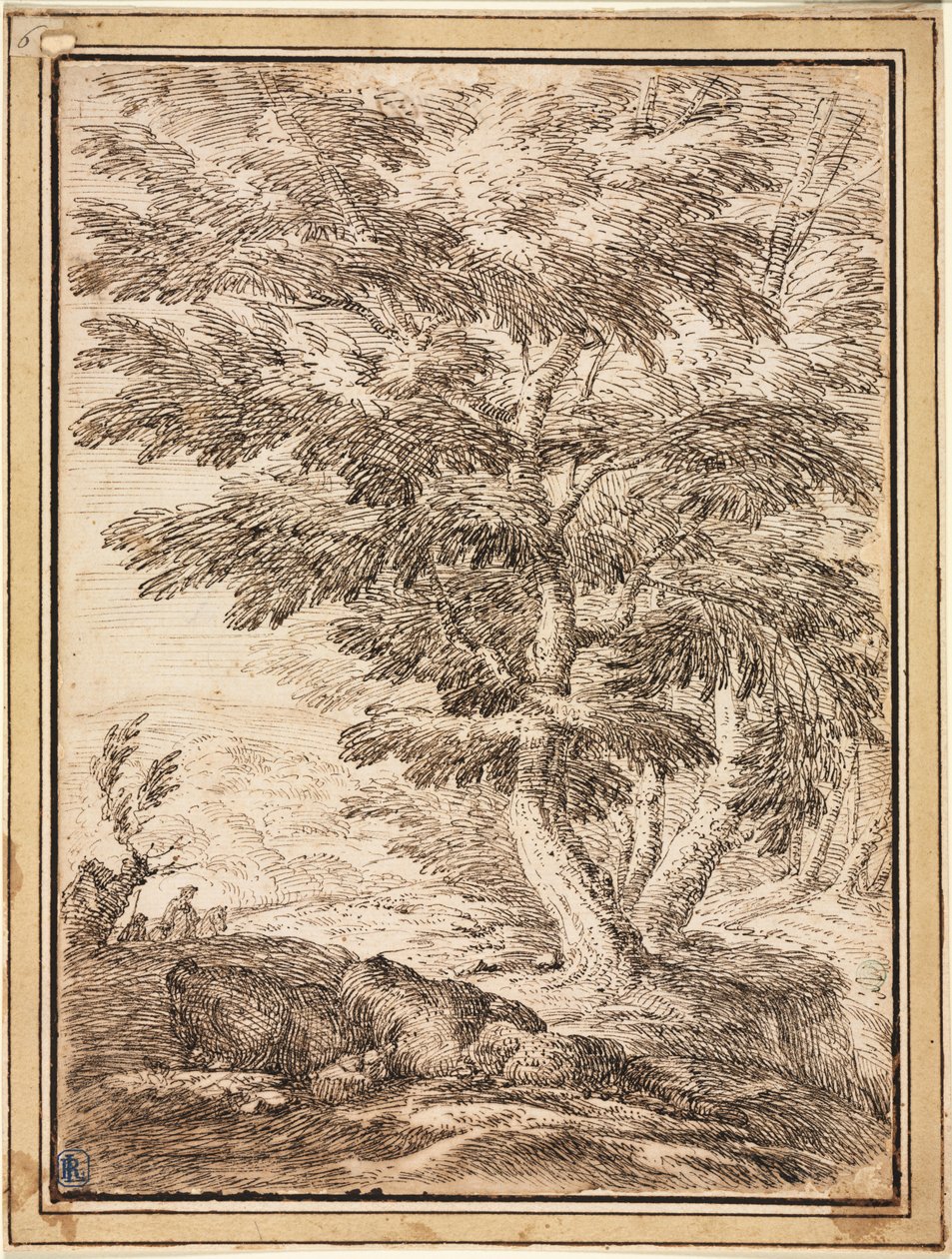 Landscape with Clump of Trees by Unknown artist