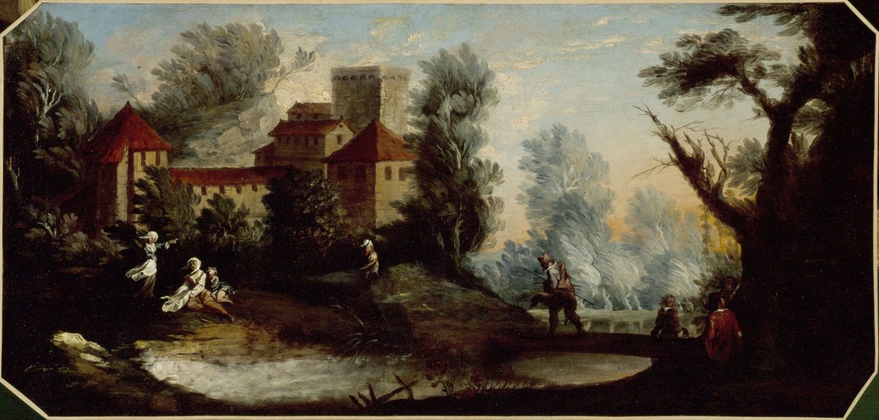 Landscape with Fortified Castle, between 1701 and 1800 by Unknown artist
