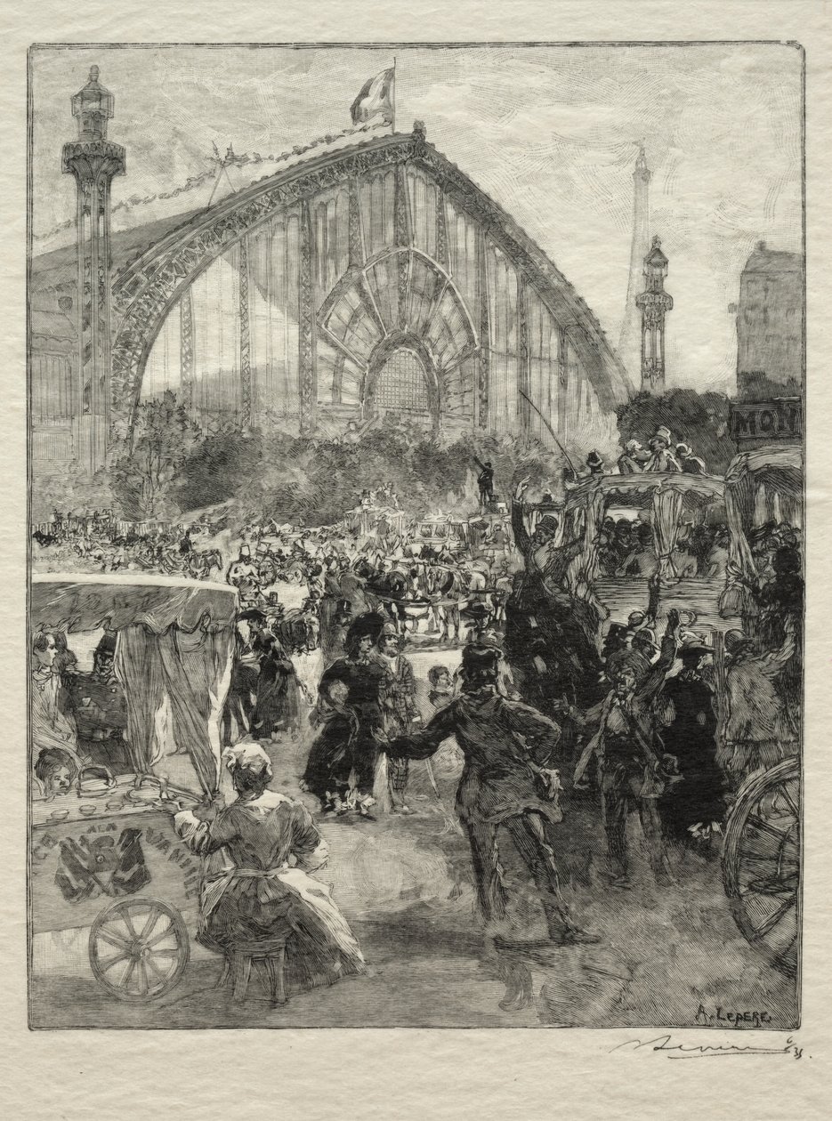 Leaving the 1889 Exhibition by Unknown artist