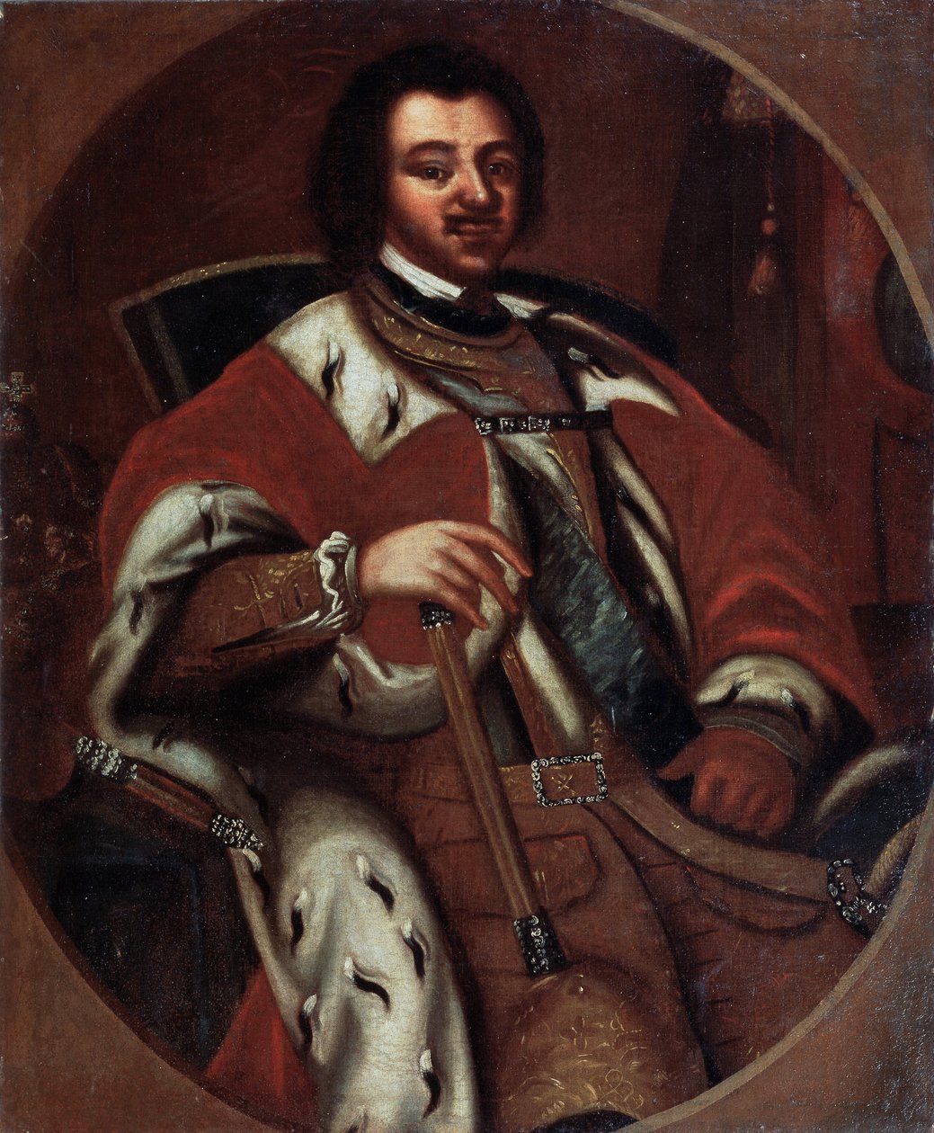 Emperor Peter I Enthroned by Unknown artist
