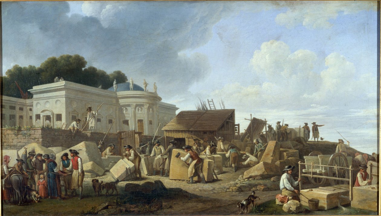 The Hôtel de Salm under Construction, circa 1786, between 1781 and 1791 by Unknown artist