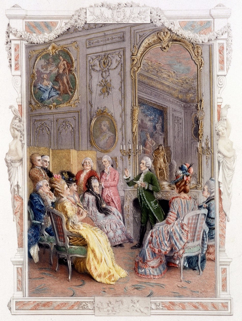 Literary fair in the 18th century - in 