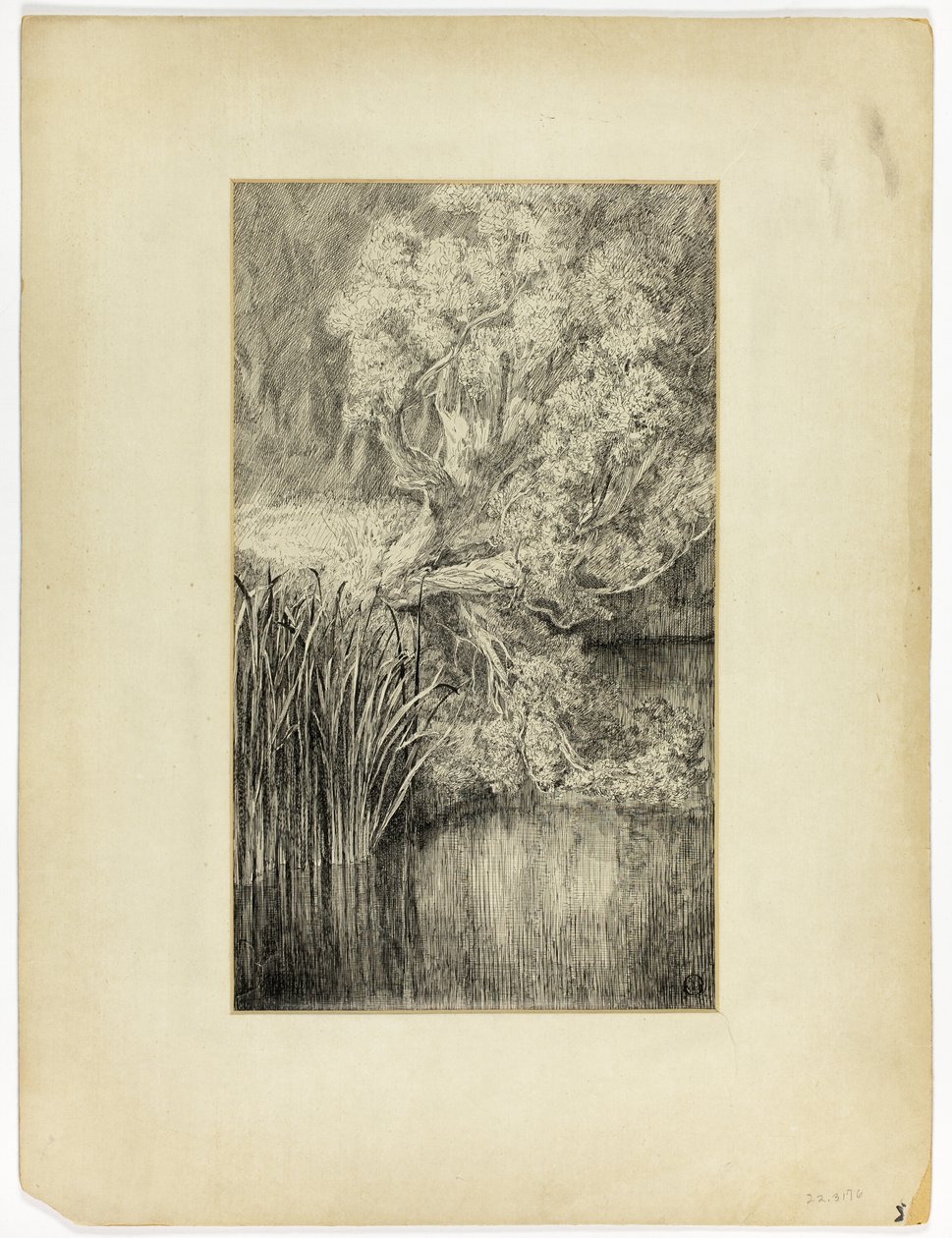 Little Pond in Woods by Unknown artist