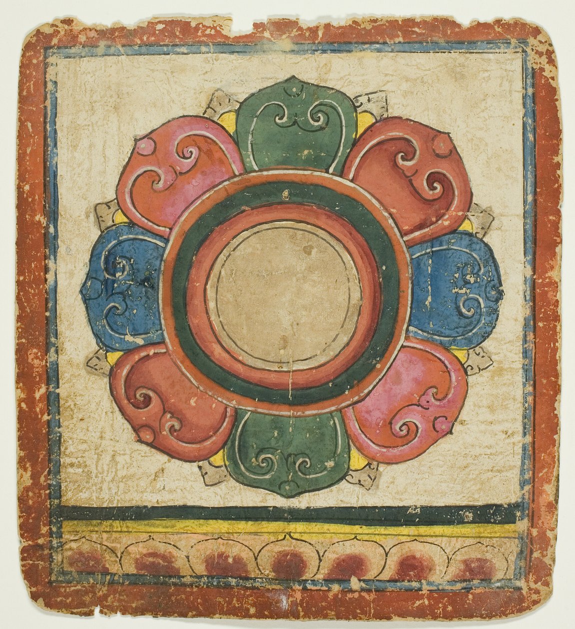 Lotus from a Set of Initiation Cards by Unknown artist