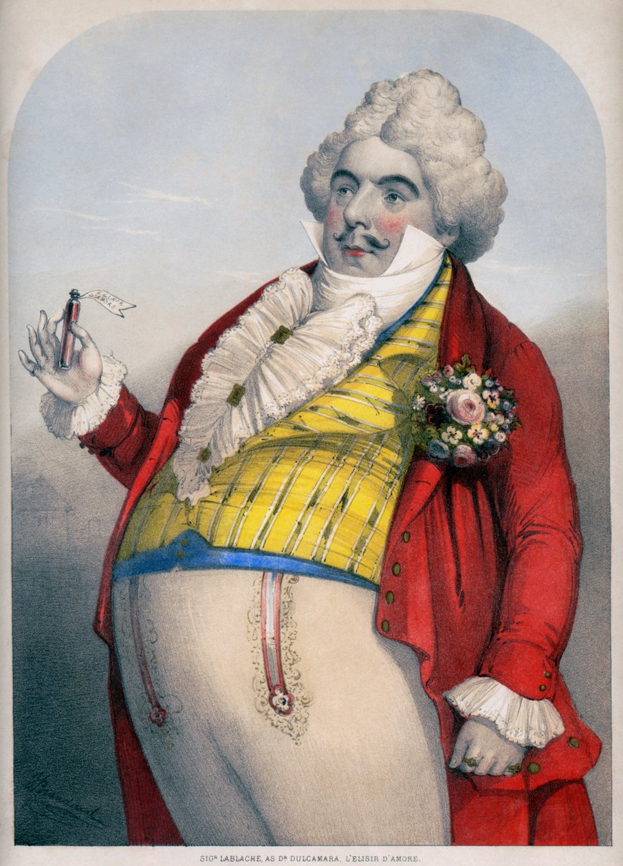 Luigi Lablache, Italian Bass as Dr. Dulcamara in Donizetti