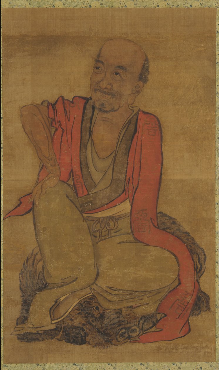 Luohan on a Water Buffalo Skin by Unknown artist