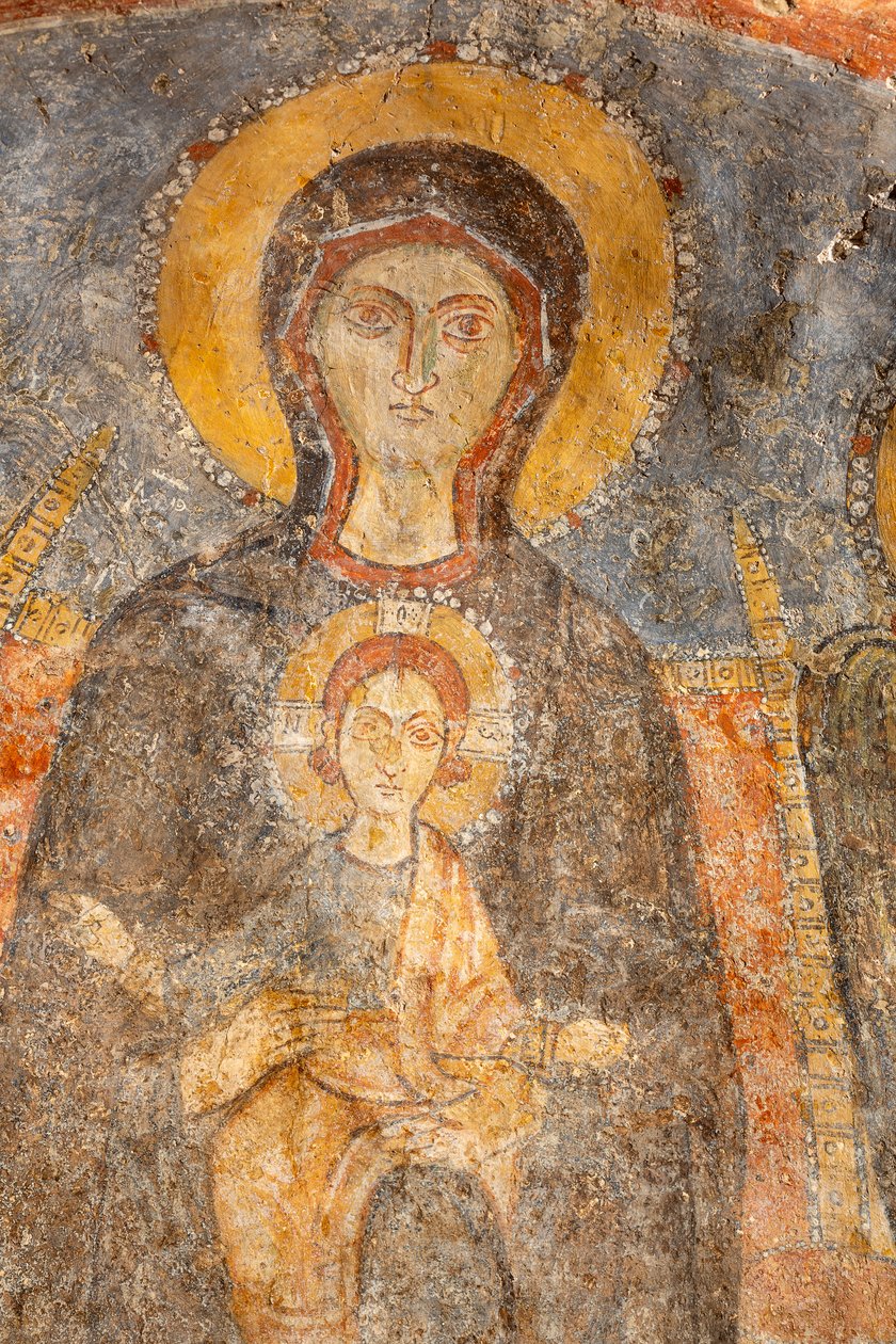 Madonna and Child Between the Archangels (detail) by Unknown artist