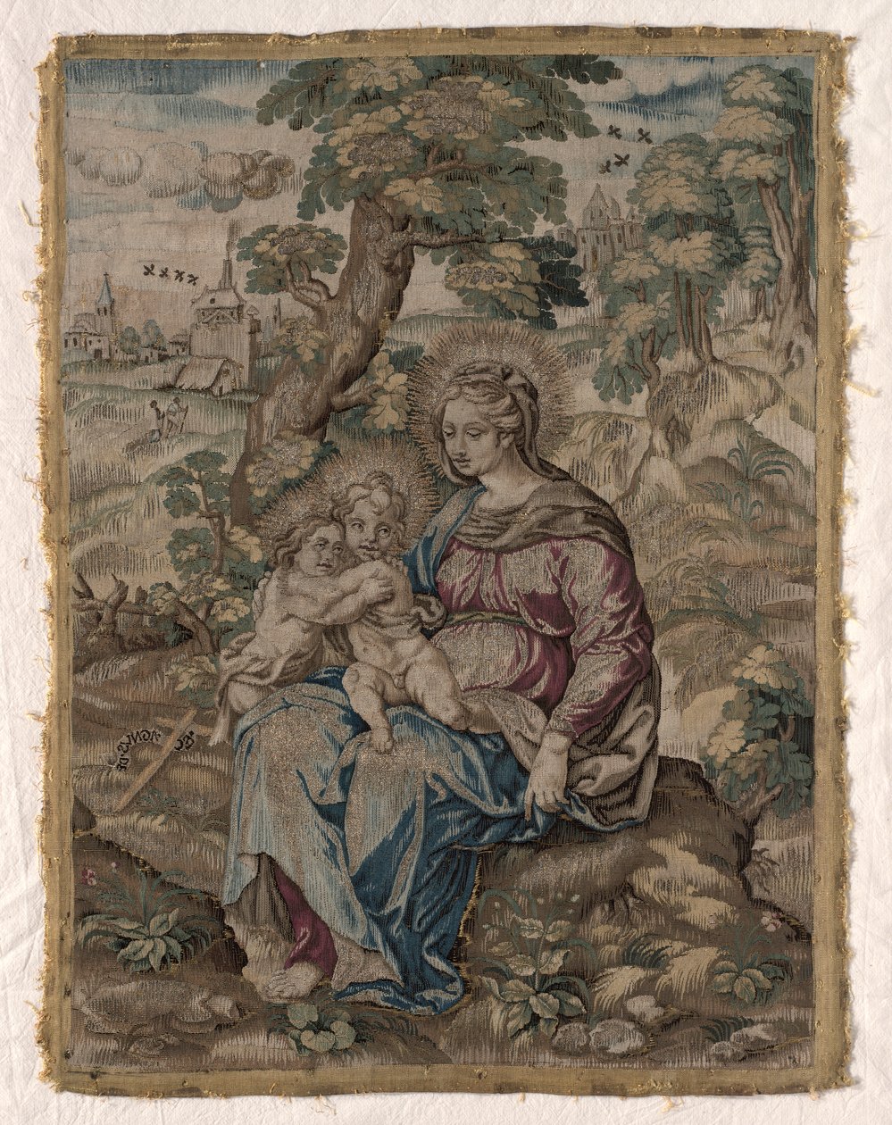 Madonna with Christ Child and Saint John the Baptist by Unknown artist