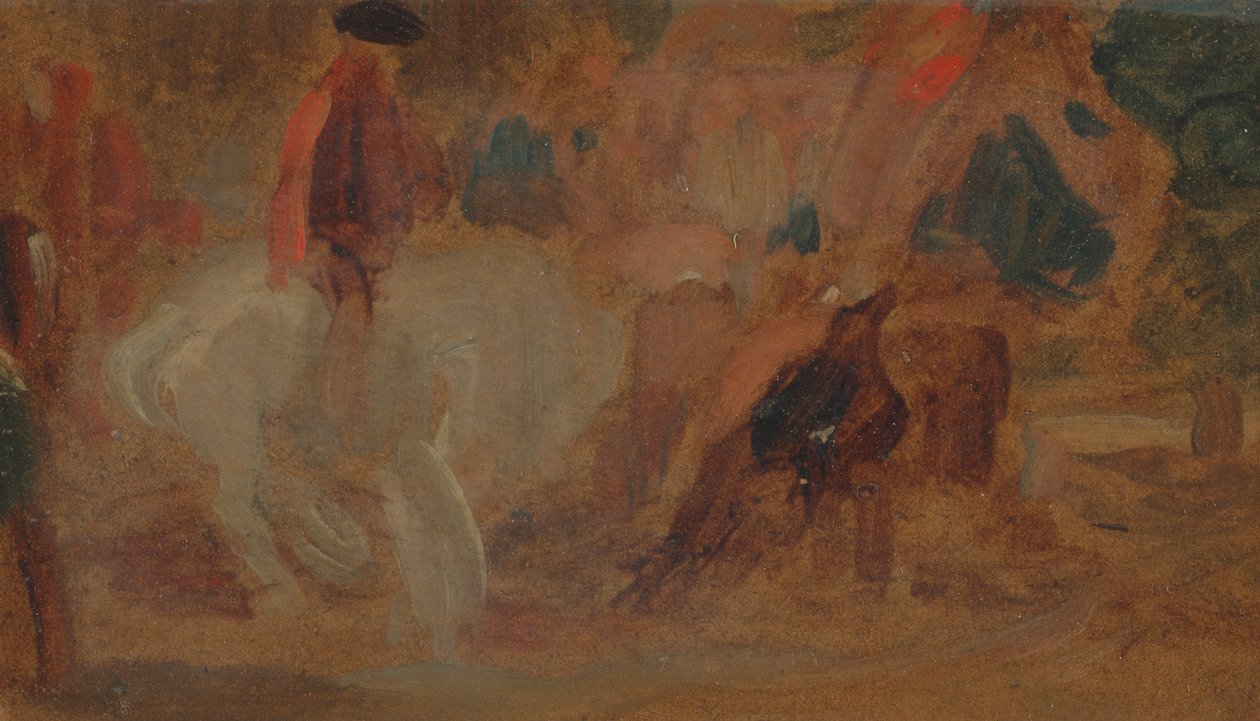 Man on a White Horse by Unknown artist