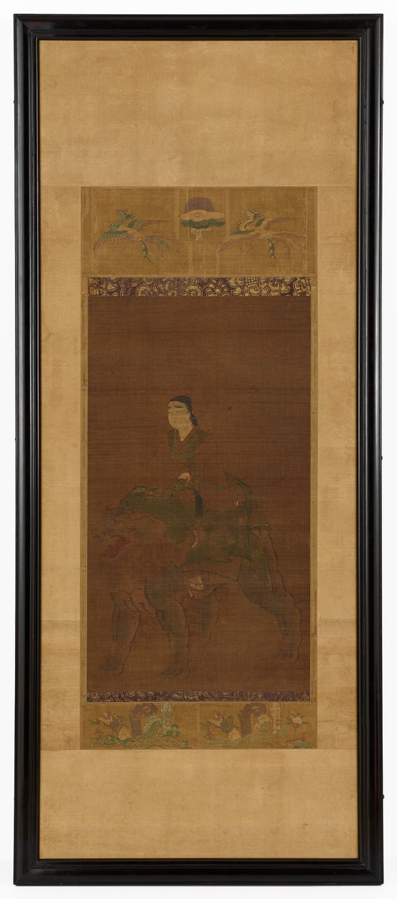 Manjushri riding a lion by Unknown artist