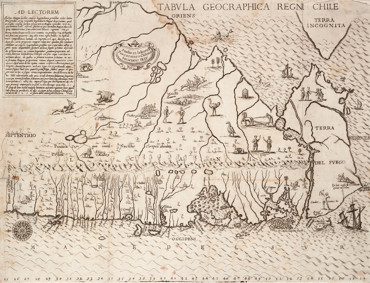 Map of Chile Compiled by Jesuits by Unknown artist