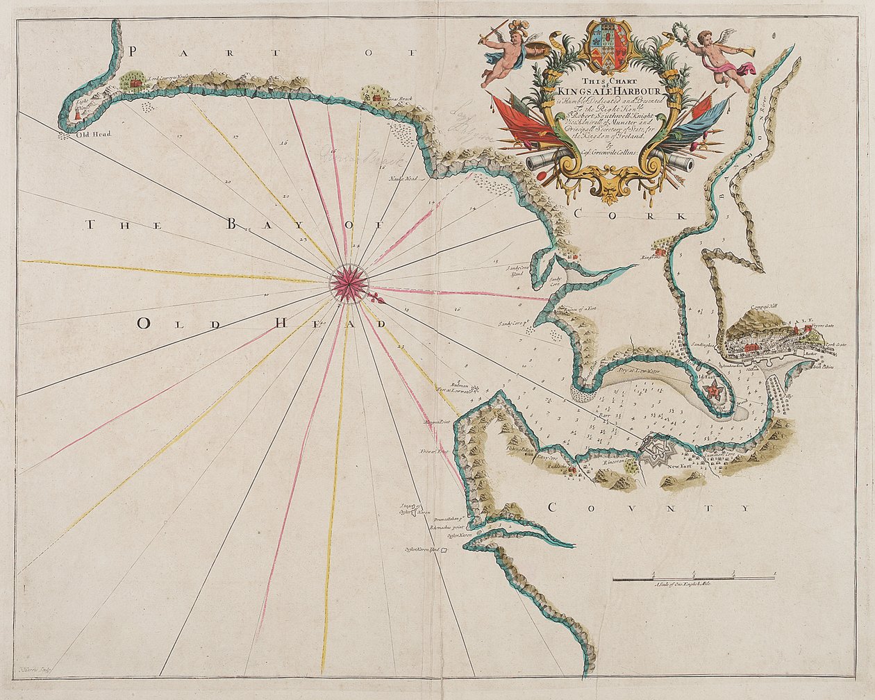 Map of Kingsale Harbour by Unknown artist