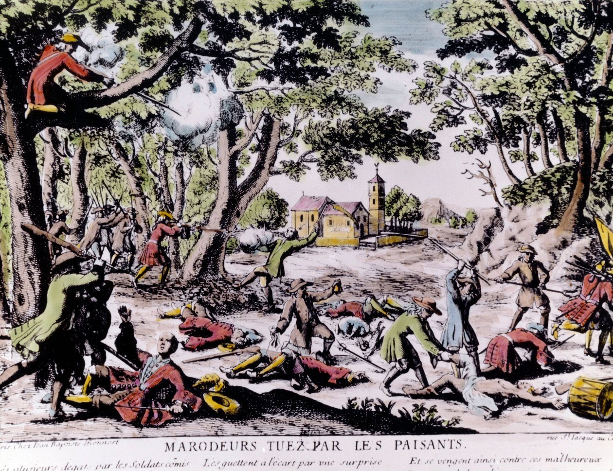 Marauders shot by peasants by Unknown artist