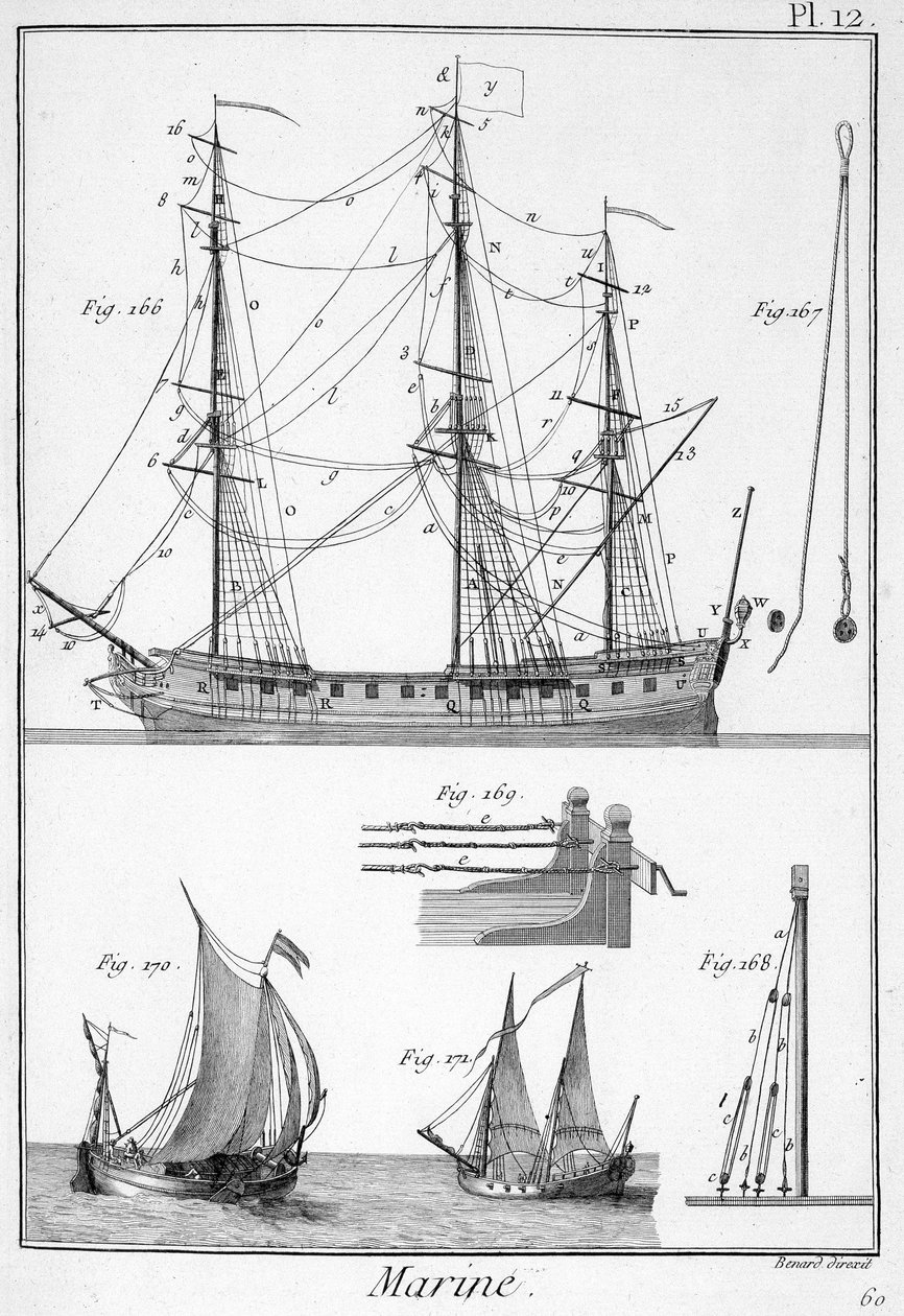 Marine, ropes of ships - in 