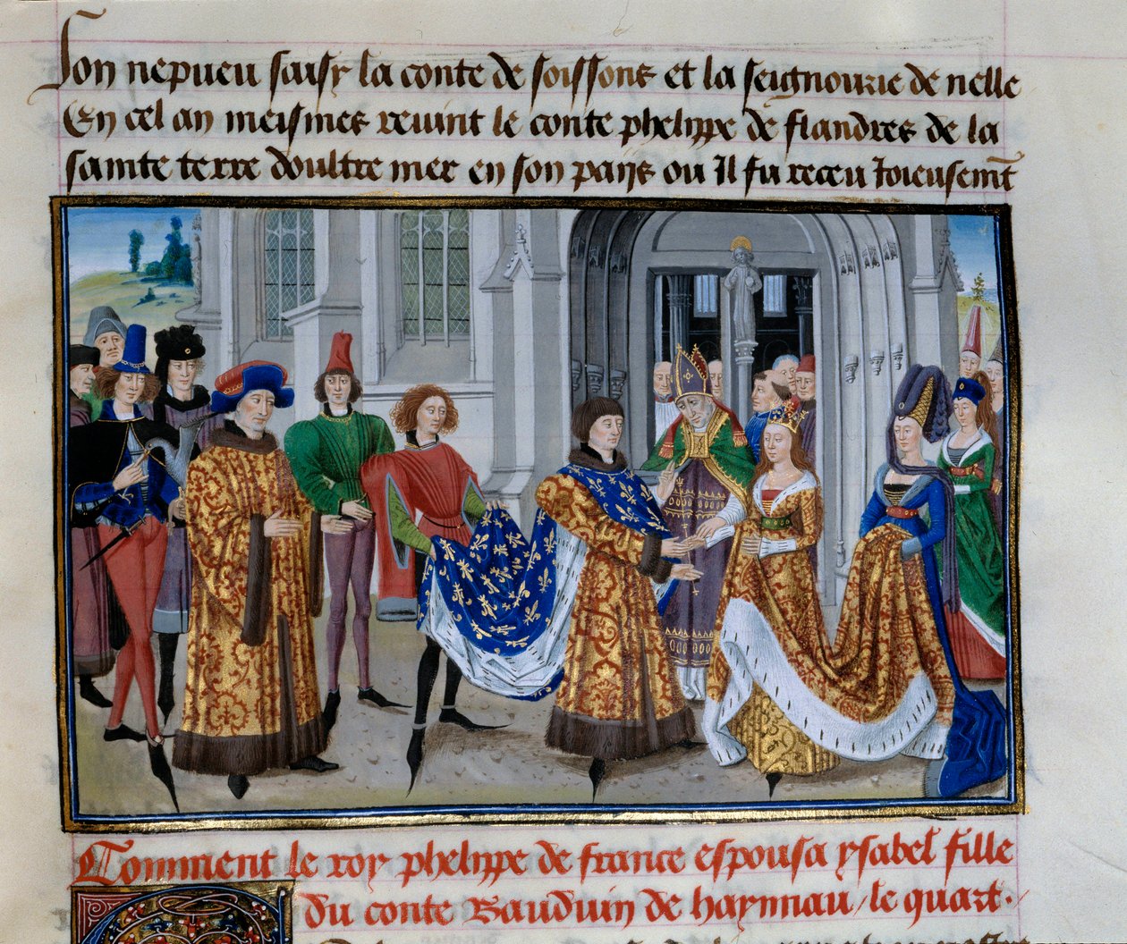 Marriage of Philippe Auguste and Isabelle de Hainault by Unknown artist