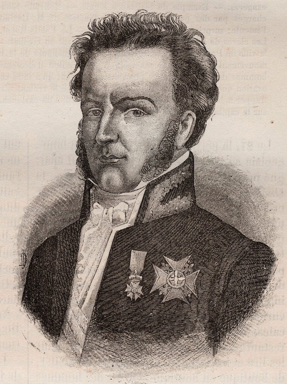 Martial de Guernon-Ranville, French magistrate and politician - 1787 -1866 by Unknown artist
