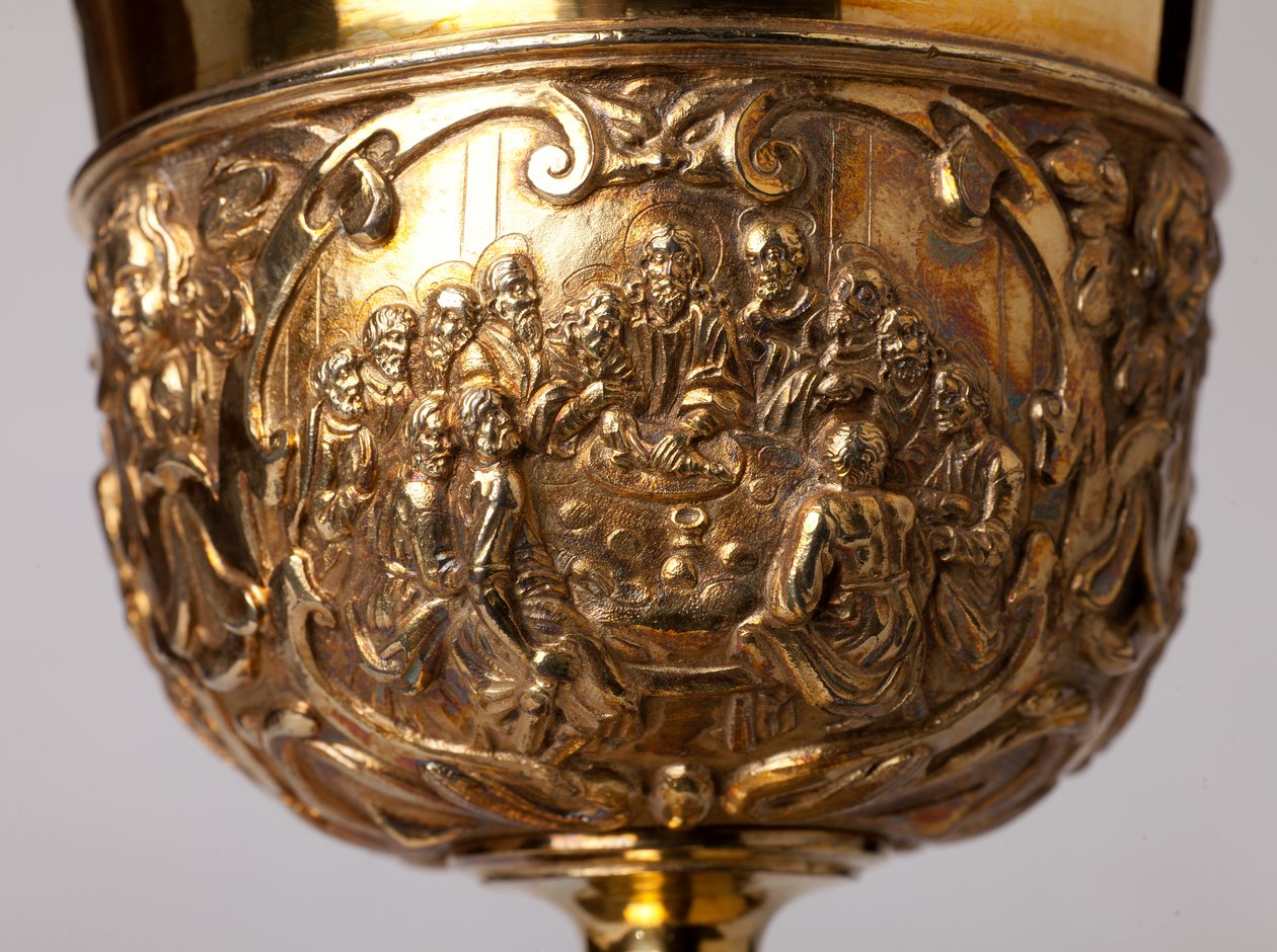 Metalsmithing. Chalice. Gift of canon A. Le Vaillant de la Bassarderie, dean of the cathedral chapter 1726 to 1758. 18th century. (detail) by Unknown artist