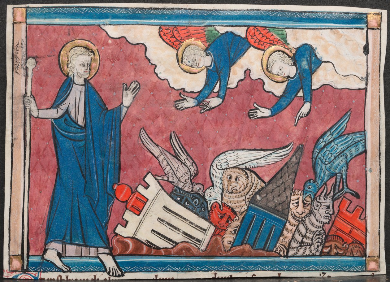 Miniature from a Manuscript of the Apocalypse: The Fall of Babylon by Unknown artist