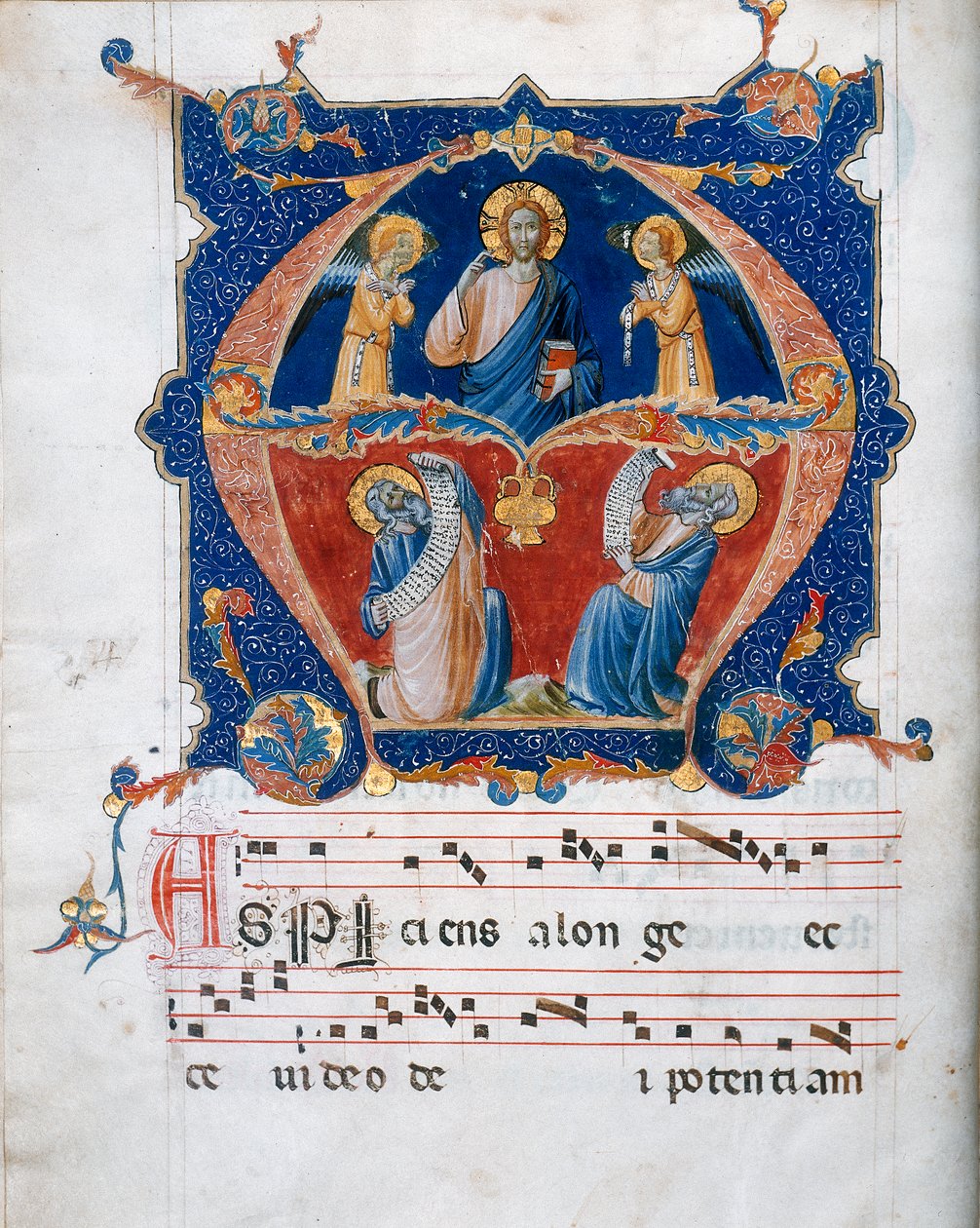 Miniature from a Chorale Parchment by Unknown artist
