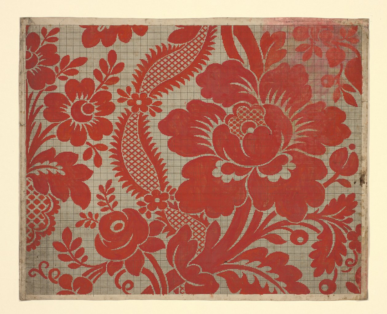 Mise-en-carte (Point-paper) by Unknown artist