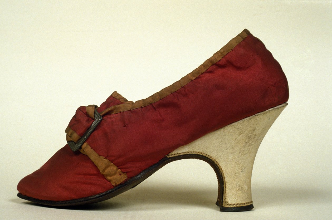 Model of Red Heeled Shoes (Pumps) for Women of the 18th Century by Unknown artist