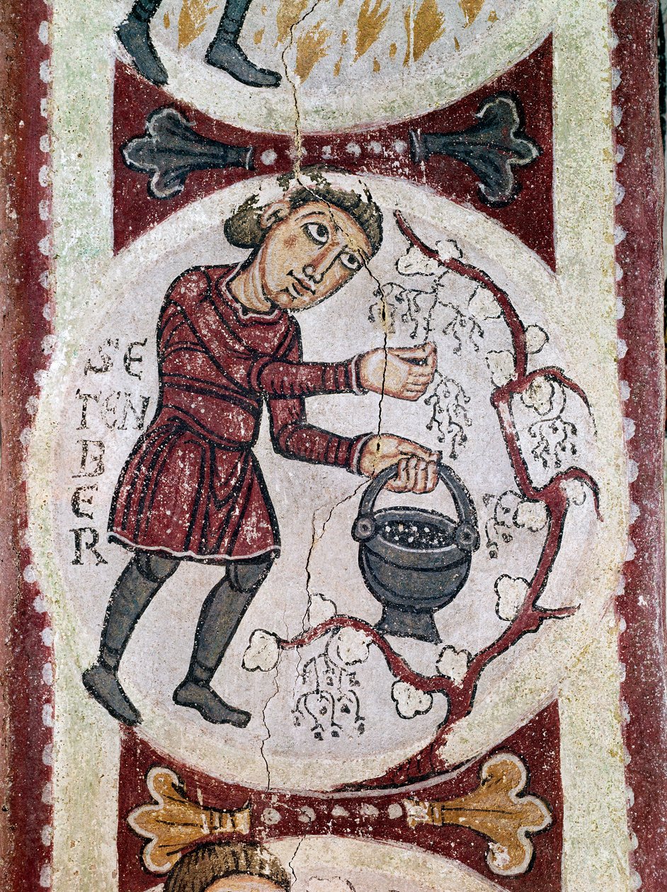 Month cycle: September (harvest) (detail) by Unknown artist