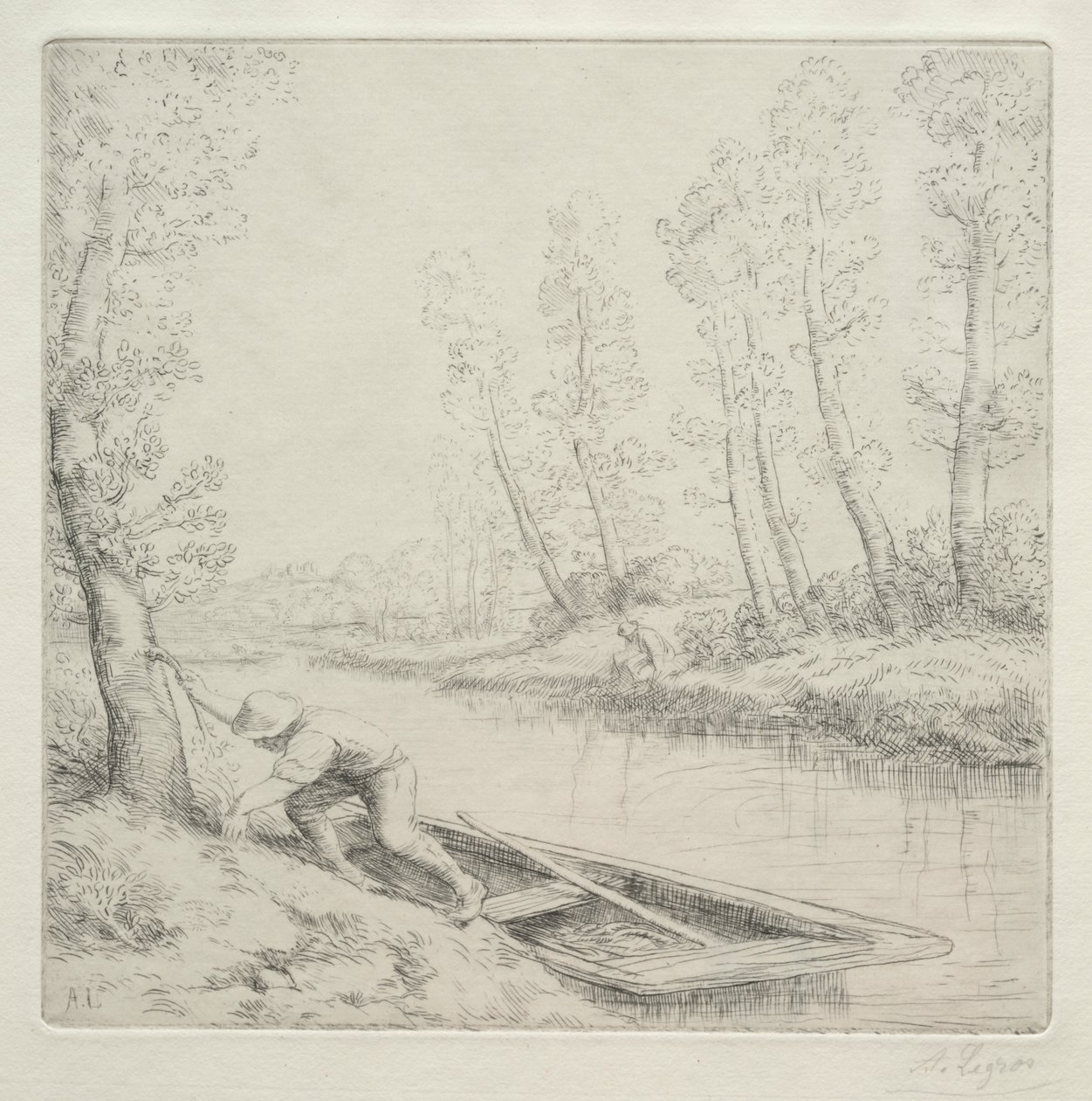 Morning on the River by Unknown artist