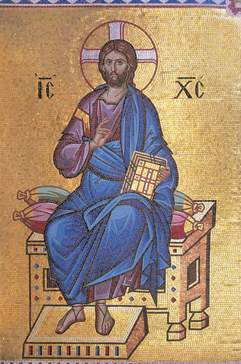Mosaic Depicting Christ on Throne by Unknown artist