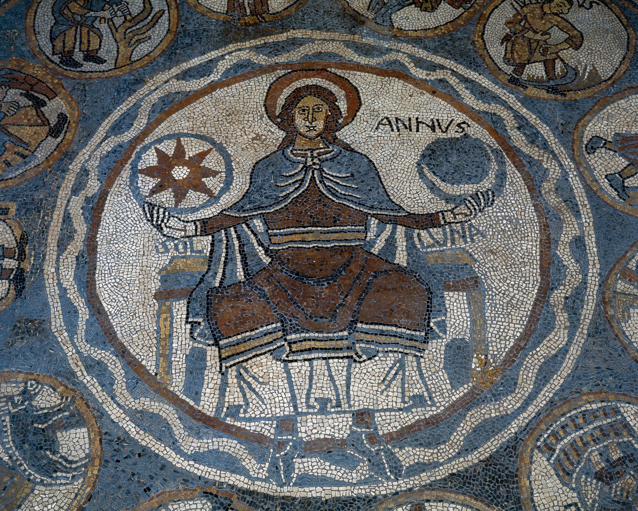 Mosaic Floor Depicting the Months of the Year by Unknown artist
